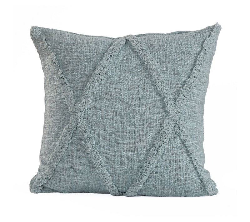Ox Bay Diamond Tufted Cotton Throw Pillow, 18"x 18" — View 3