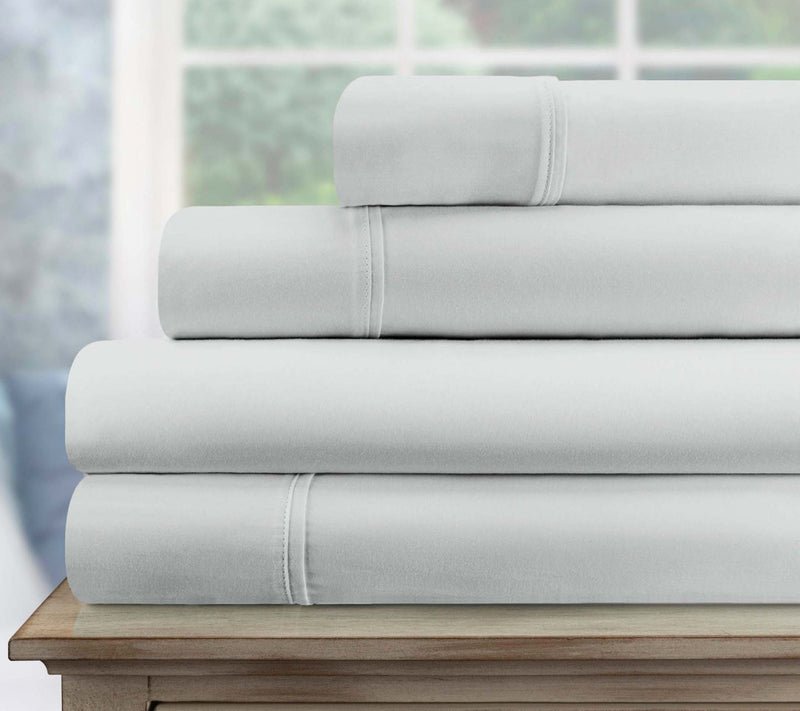 Superior Egypti an Cotton Solid 800-TC Sheet S et-  Full — View 30