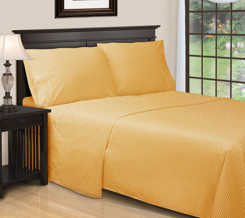 Superior 650TC Egyptian Cotton Striped Sheet, Cal.King — View 7