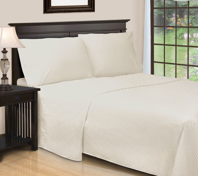 Superior 650TC Egyptian Cotton Striped Sheet, Cal.King — View 11