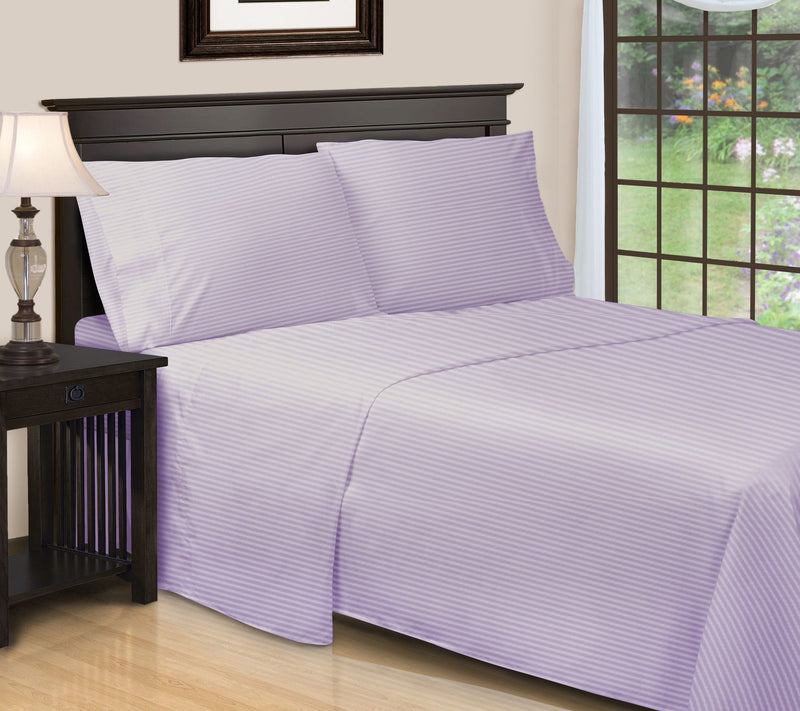 Superior 650TC Egyptian Cotton Striped Sheet, Cal.King — View 13
