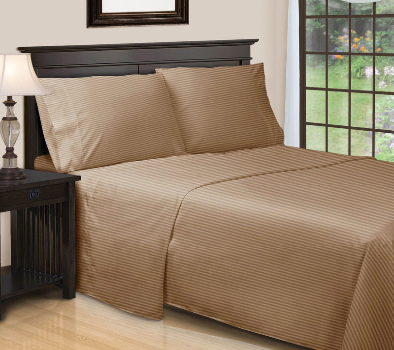 Superior 650TC Egyptian Cotton Striped Sheet, Cal.King — View 23
