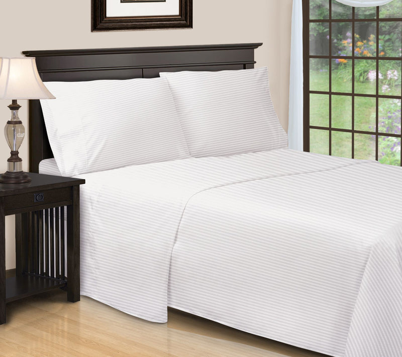 Superior 650TC Egyptian Cotton Striped Sheet, Cal.King — View 27
