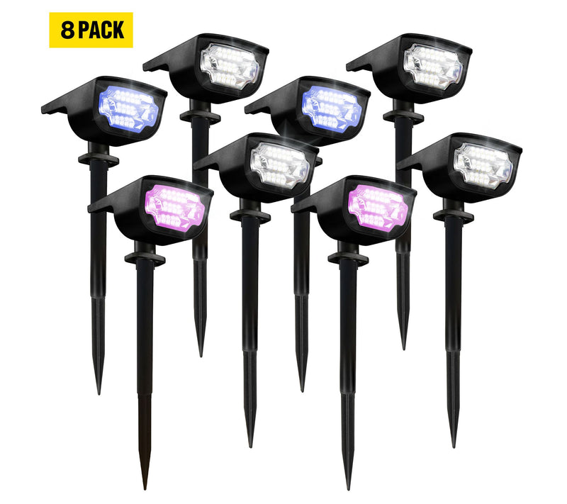 Bell + Howell Solar Powered Color Changing BursLights 8-Pack — View 3