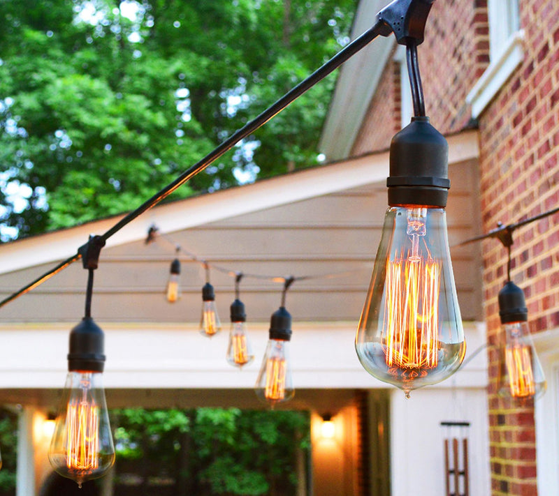 Brightech Ambience Pro Incandescent 40W S19 48' String Lights — View 9