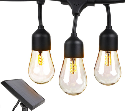 Brightech Ambience Pro Solar LED 2W S14 27 Ft String Lights