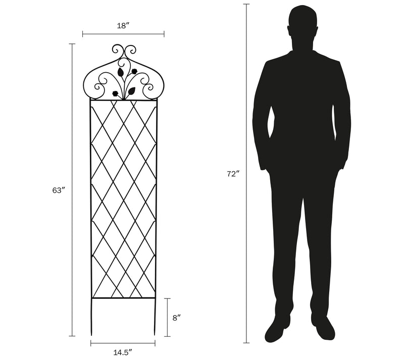 Nature Spring G arden Trellis-6 3" Decorative L attice Panel — View 6