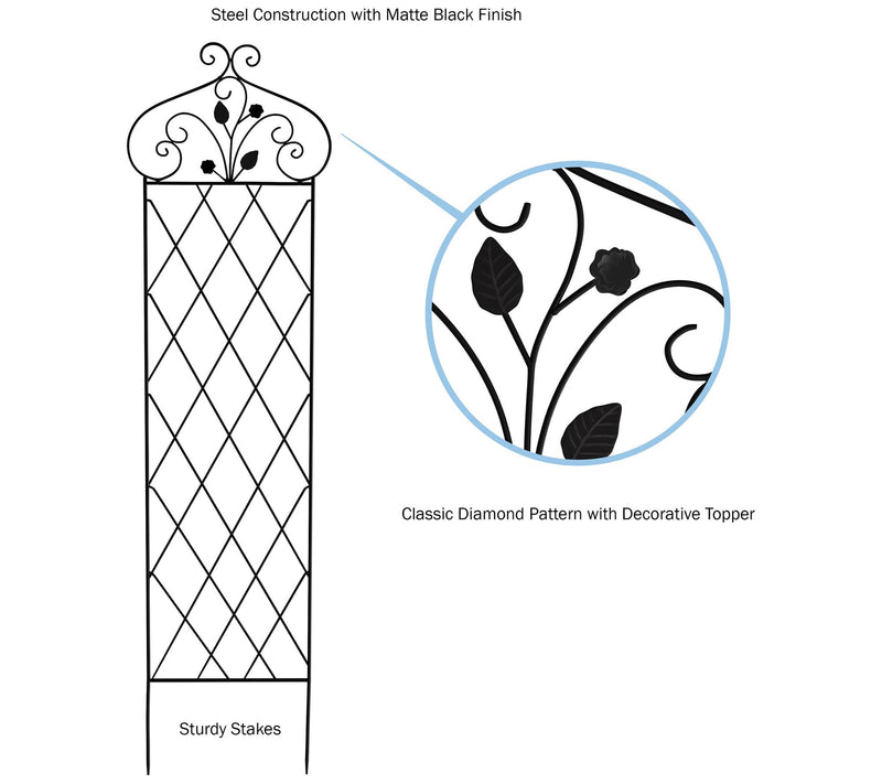 Nature Spring G arden Trellis-6 3" Decorative L attice Panel — View 5
