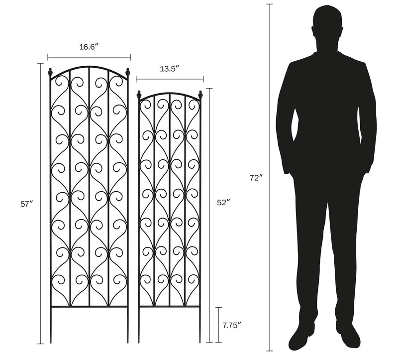 Nature Spring Garden Trellis-For Climbing Plants-Set of 2 — Main view