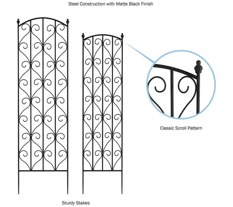 Nature Spring Garden Trellis-For Climbing Plants-Set of 2 — View 4