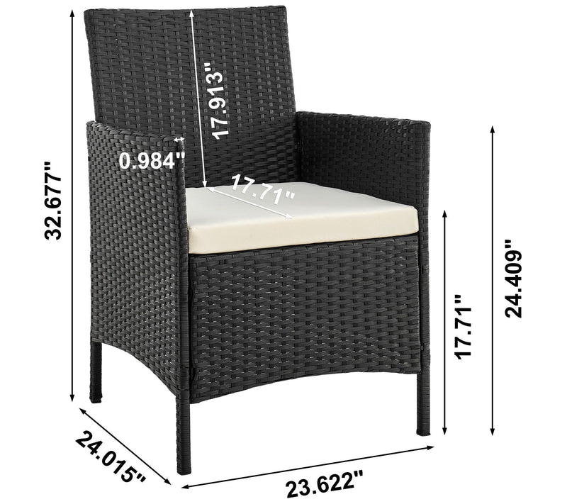 Imperia Steel R attan 4-Piece P atio Conversati on Set — View 7