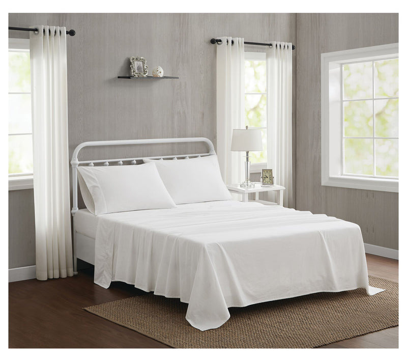 The Farmhouse by Rachel Ashwell Washed Cotton Full Sheet Set — View 11