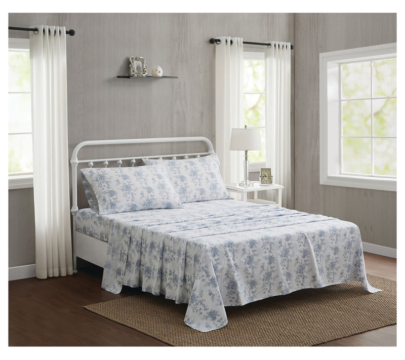 The Farmhouse by Rachel Ashwell British Rose King Sheet Set — View 3