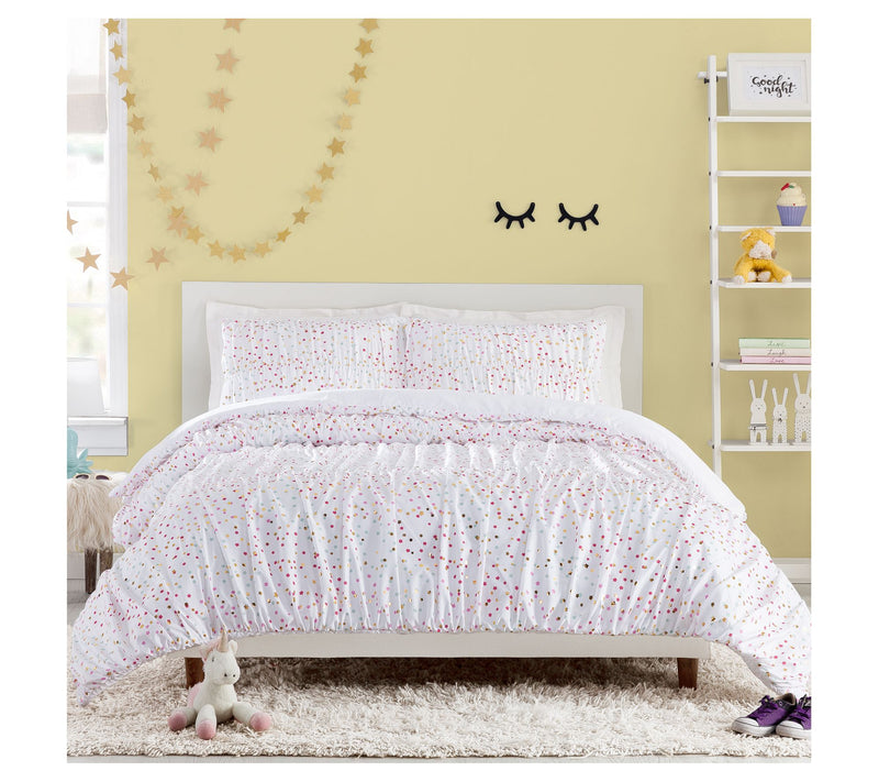 Iridescent Stars Full/Queen Comforter Set - 3-Pece — Main view