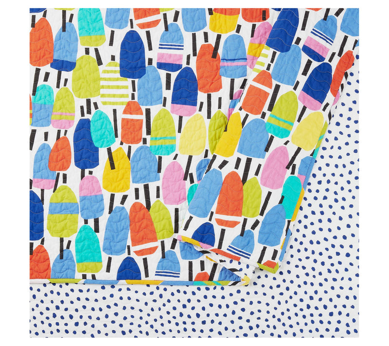 Kate Nelligan Buoys King Quilt Set - 3 Piece — View 3