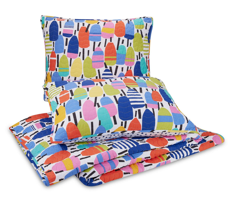 Kate Nelligan Buoys King Quilt Set - 3 Piece — View 2