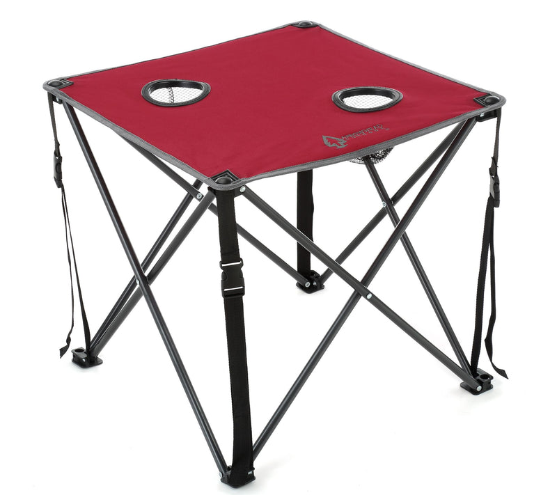 Arrowhead by Compass Home 26" Folding Table with Cup Holders — View 9