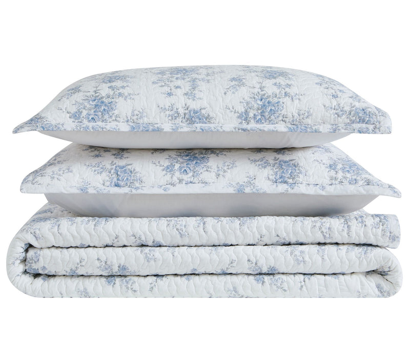 The Farmhouse by Rachel Ashwell British Rose Twin Quilt Set — View 6