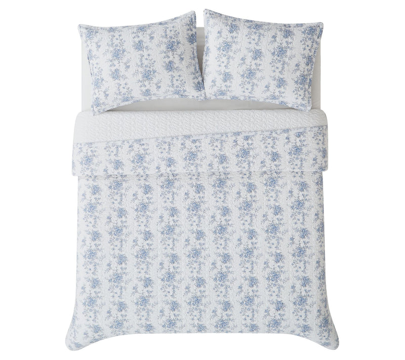 The Farmhouse by Rachel Ashwell British Rose Twin Quilt Set — View 5