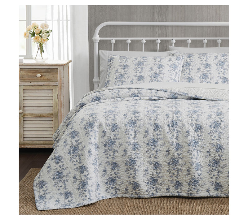 The Farmhouse by Rachel Ashwell British Rose Twin Quilt Set — View 4