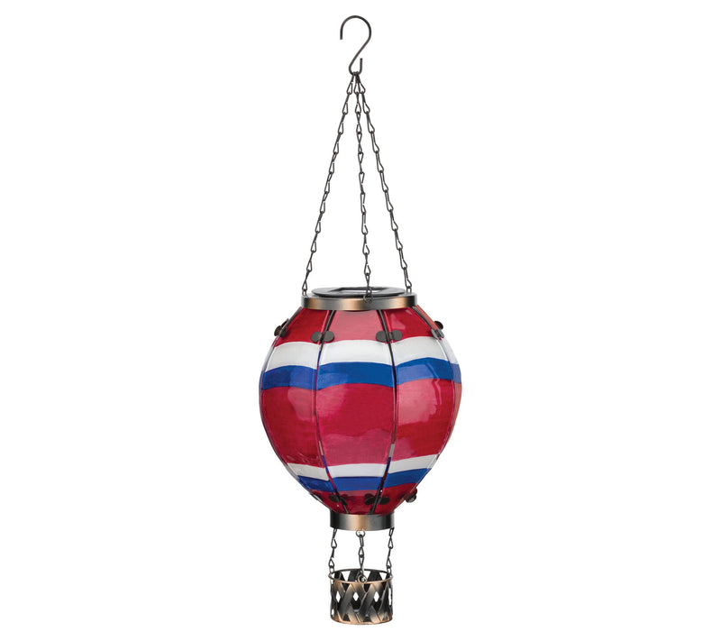 Regal Art & Gift Hot Air Balloon Solar Lantern LG - Stripe — Main view