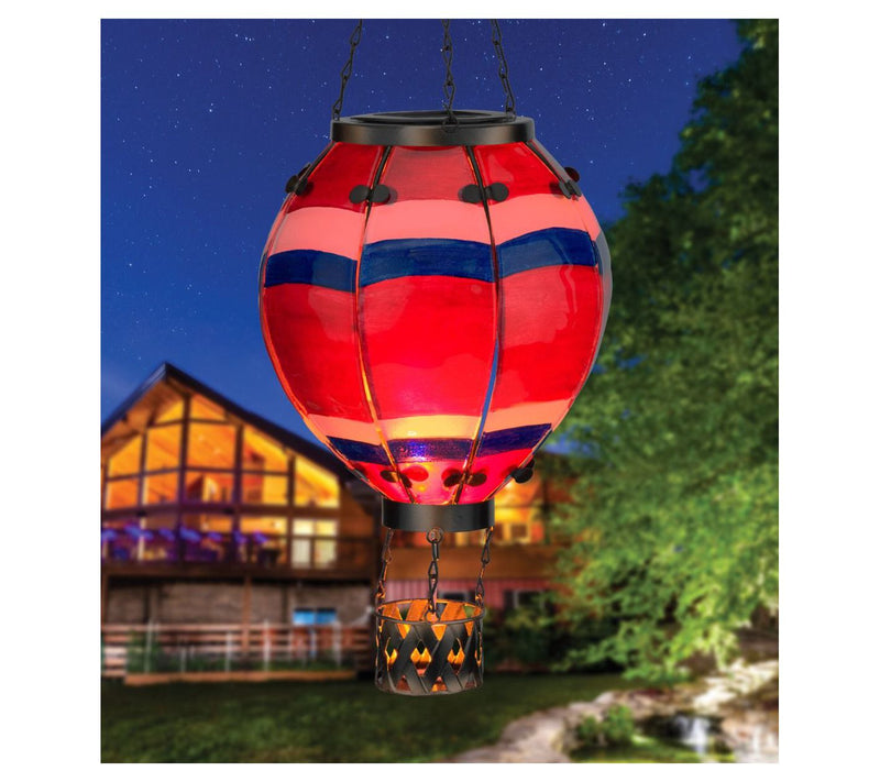 Regal Art & Gift Hot Air Balloon Solar Lantern LG - Stripe — View 7