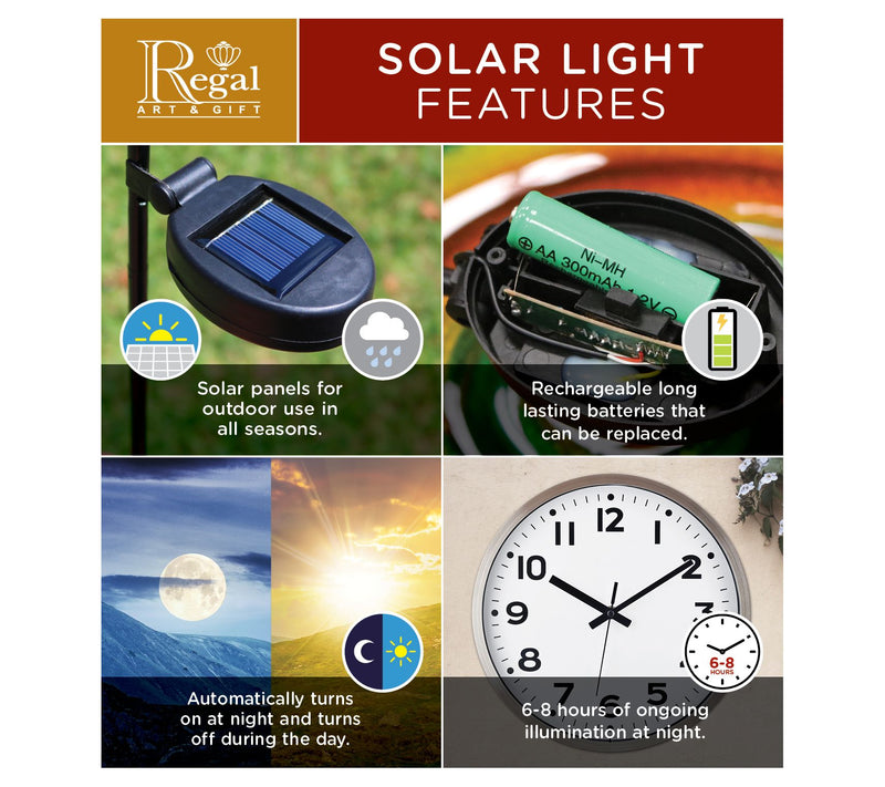 Regal Art & Gift Hot Air Balloon Solar Lantern LG - Stripe — View 6