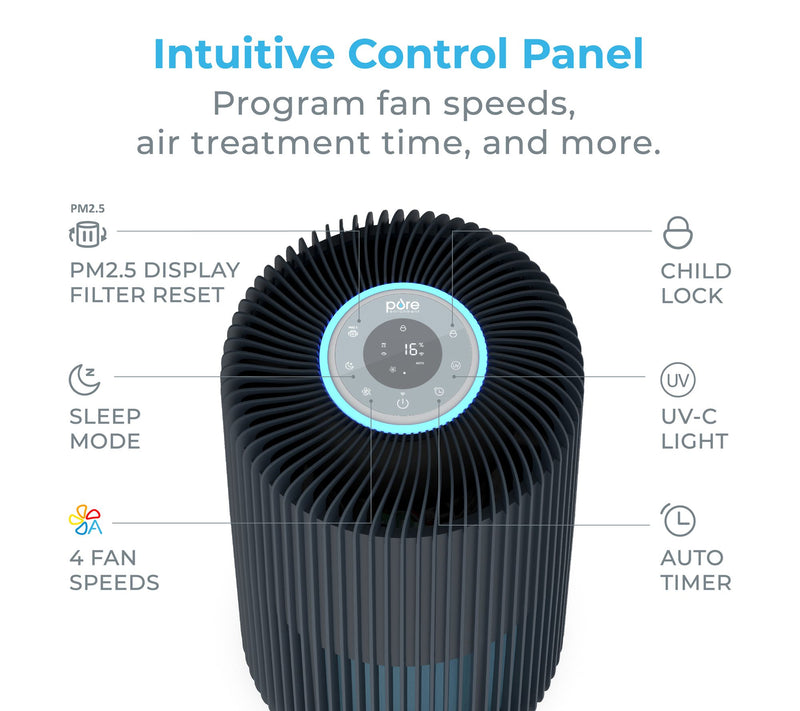 Pure Enrichment Smart 5-in-1 True HEPA Air Purifier w/ UV-C — View 10