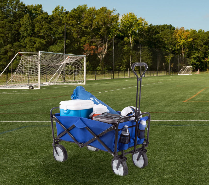 Folding Utility Cart with Telescoping Handle Heavy-Duty Wagon — View 5