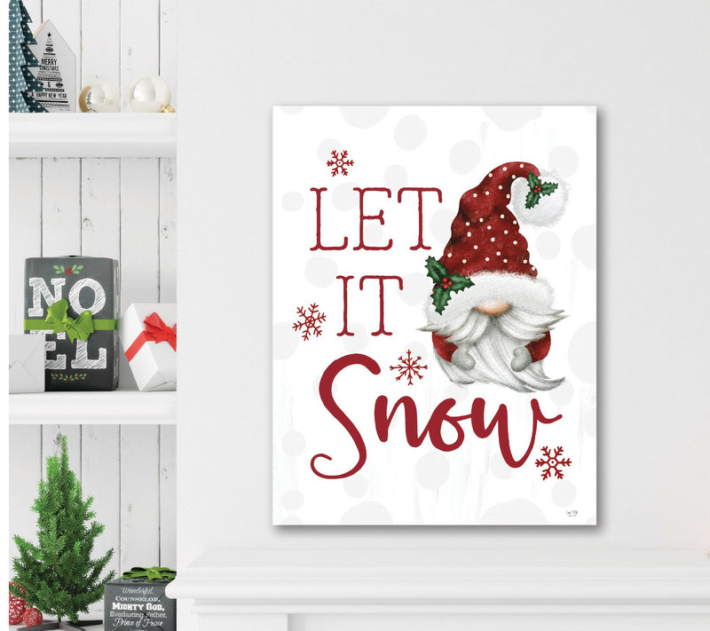 Courtside Market Let In Snow Gnome 16x20 Canvas  Wall Art — View 4