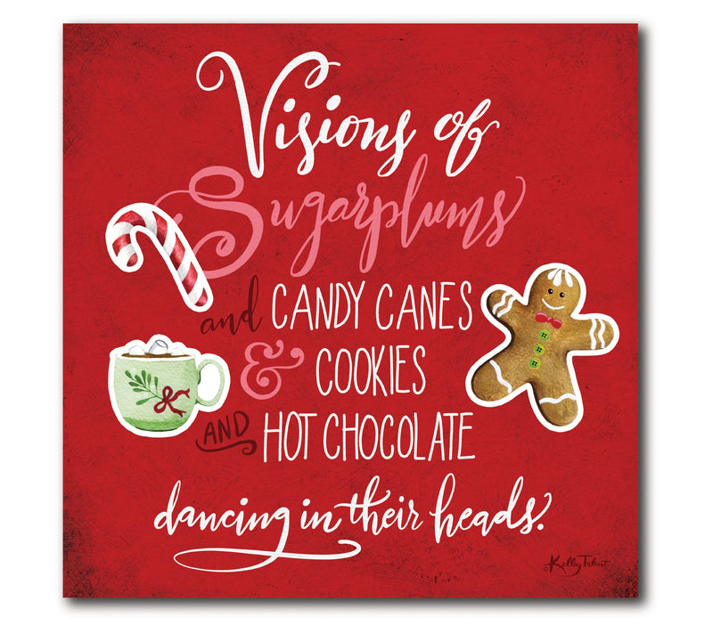 Courtside Market Gingerbread & Candy Cane 16x16  Canvas Art — View 3