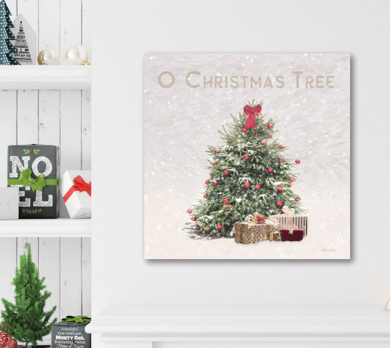 Courtside Market O' Christmas Tree 16x16 Canvas  Wall Art — View 4