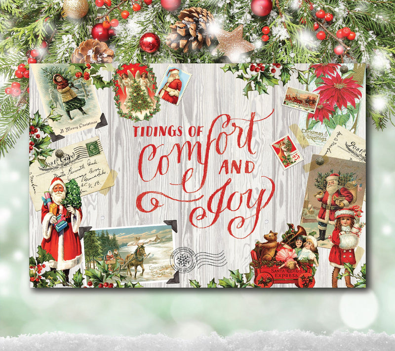 Courtside Market Xmas Collage I 12x18 Canvas Wa ll Art — View 4