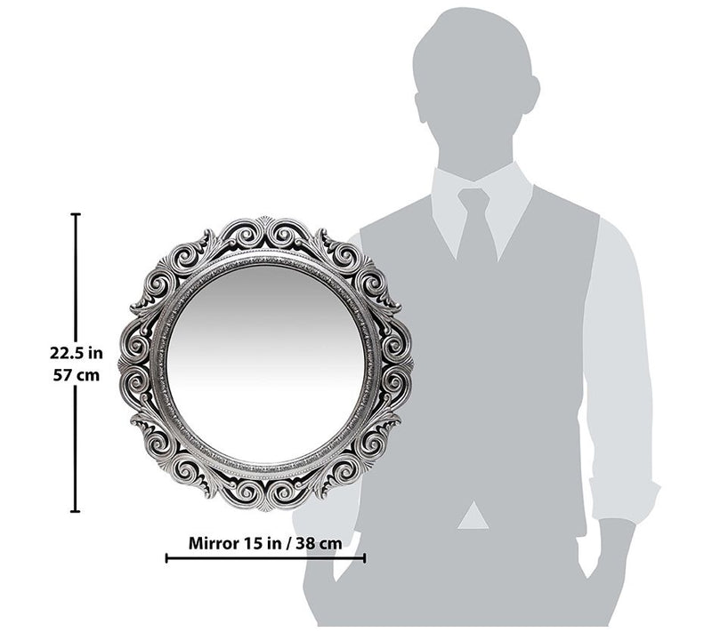 Infinity Instruments Antique-Look Silver Wall M irror, 22.5" — View 8
