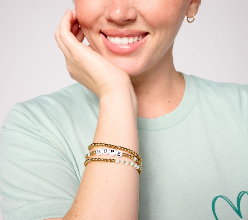 Vintage Sparrow Inspirational T-Shirt and 3pc Beaded Bracelets — View 4
