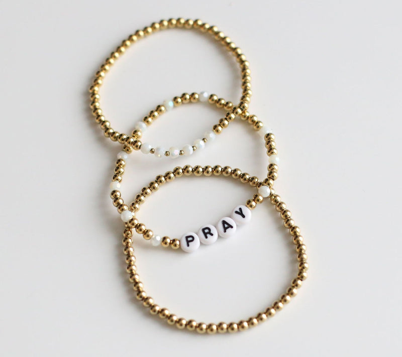 Vintage Sparrow Inspirational T-Shirt and 3pc Beaded Bracelets — View 7
