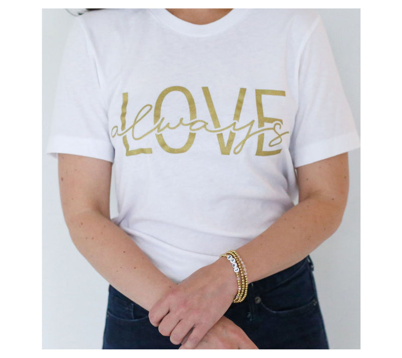 Vintage Sparrow Inspirational T-Shirt and 3pc Beaded Bracelets — View 6