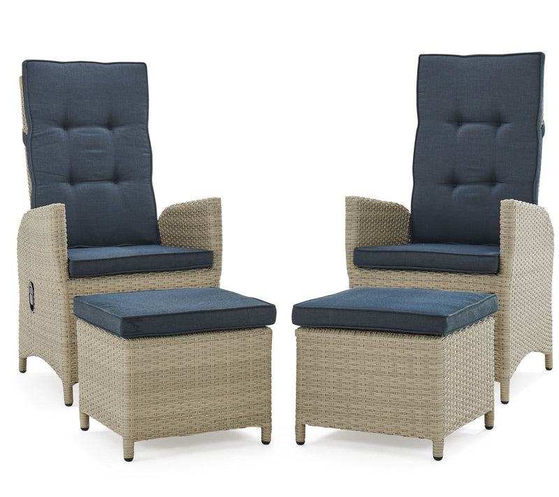Alaterre Furniture Haven Recliners with Ottomanand Cushions — View 3
