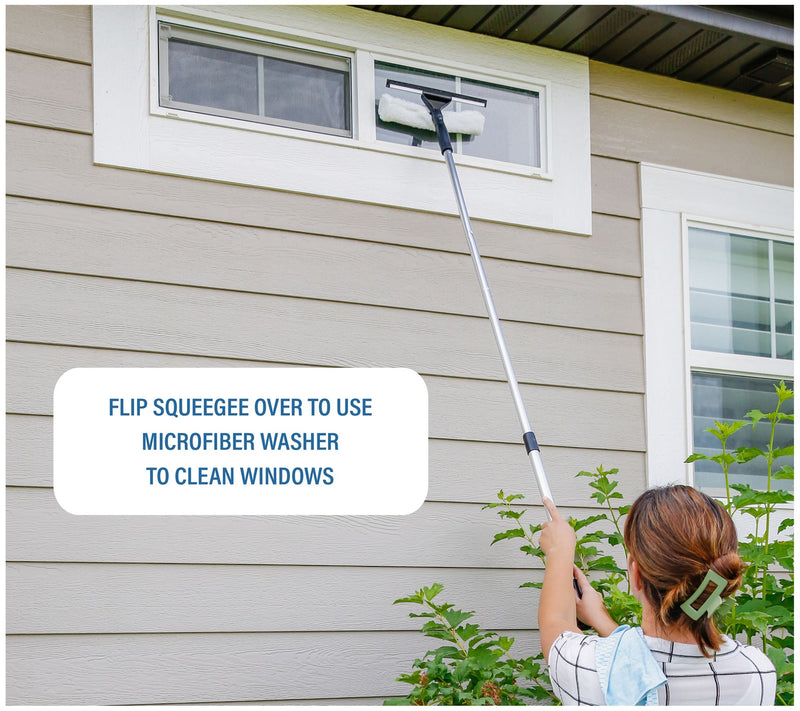 Don Aslett's Combo Squeegee Window Set w/ Extension — View 7