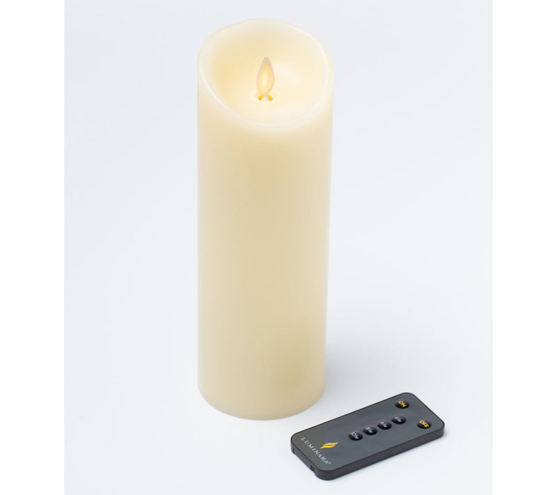 Luminara 8.5" Tall Unscented Flameless Candle with Remote — View 2
