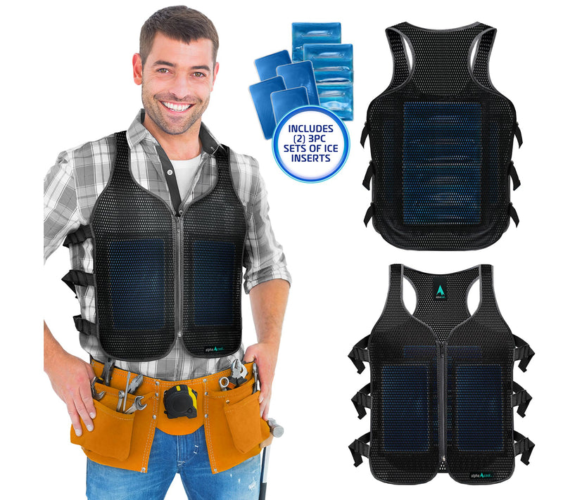 AlphaCool Frost y Mesh Ice Vest with Replaceme nt Ice Packs — View 8