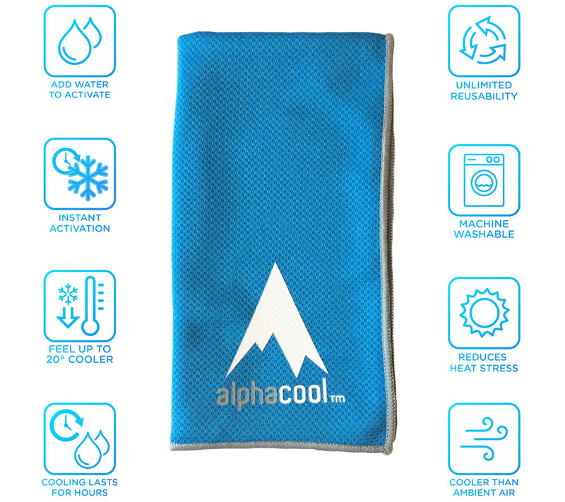 AlphaCool 2pk Mesh Instant Cooling Towel — View 2