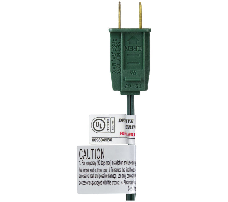 Northlight 10ct Flickering Clip On Candle Light s 7' Green Wir — View 4