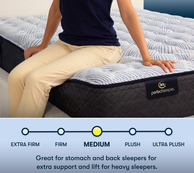 Serta Perfect Sleeper Blue Lagoon Nights Med Mattress-Cal King — View 5