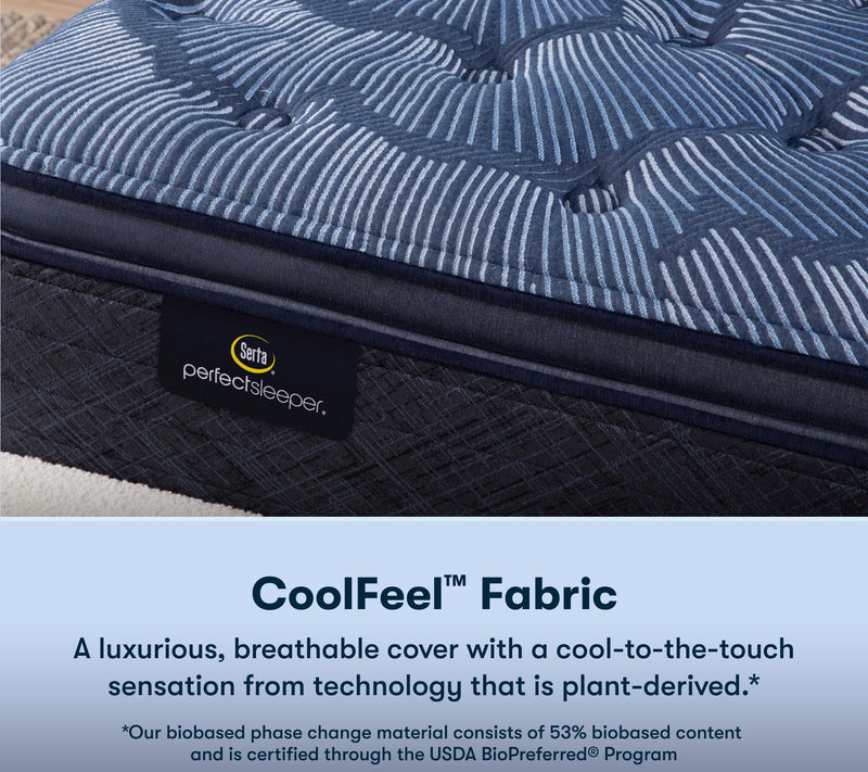 Serta Perfect Sleeper Cobalt Calm 15" Pillow To p Mattress-Twi — View 7