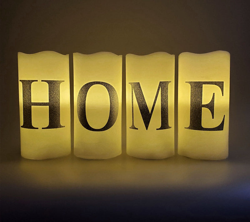 LumaBase Battery-Operated LED Wax Home CandlesSet of 4 — View 3