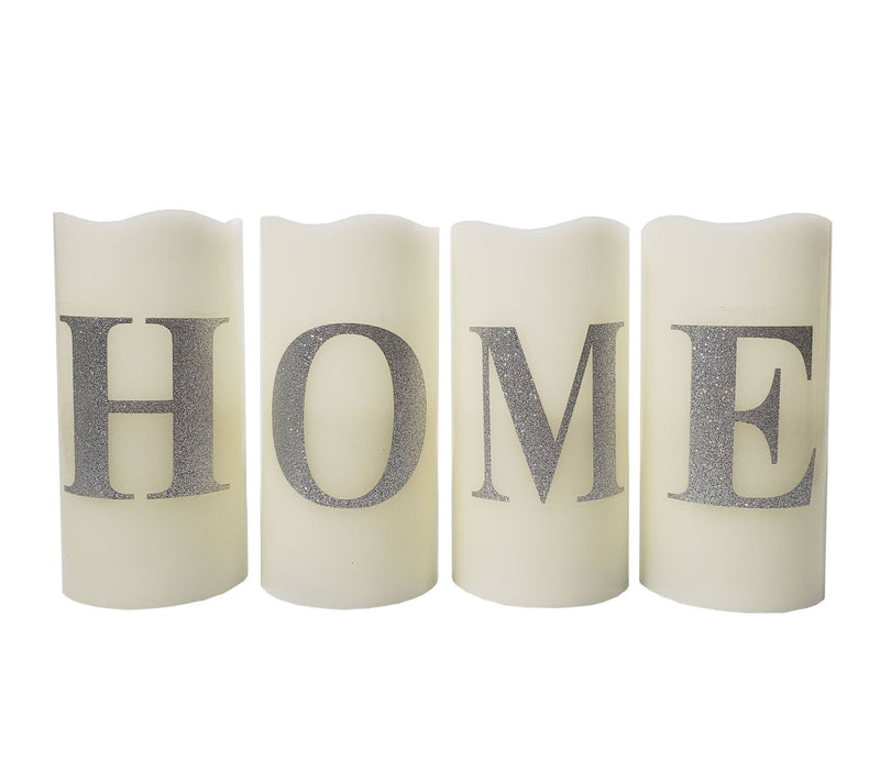 LumaBase Battery-Operated LED Wax Home CandlesSet of 4 — View 5