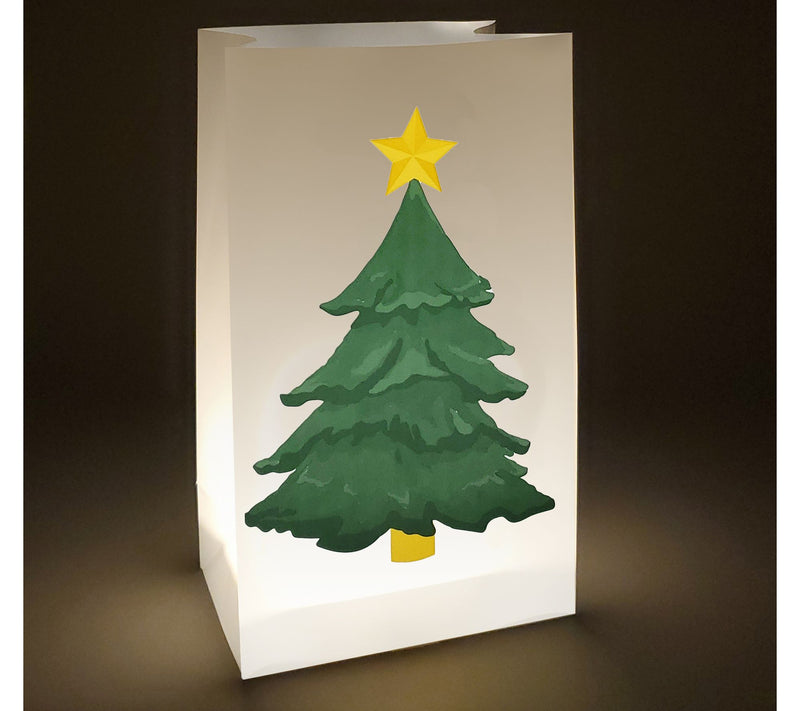 LumaBase 24-ct Luminaria Holiday Tree Bags — View 3