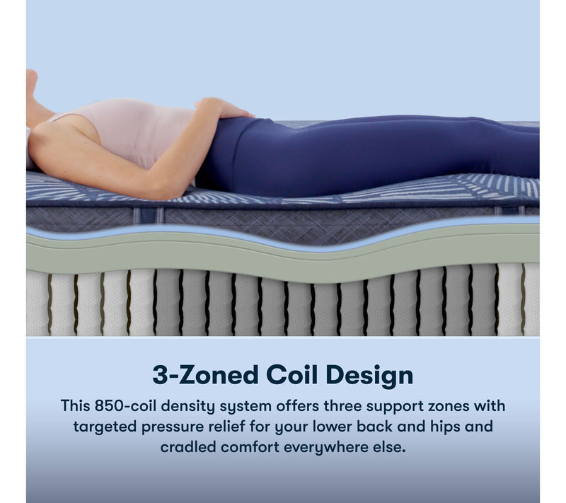 Serta Perfect Sleeper Dazzling Night 12" Hybd Med Mattress CKG — View 9