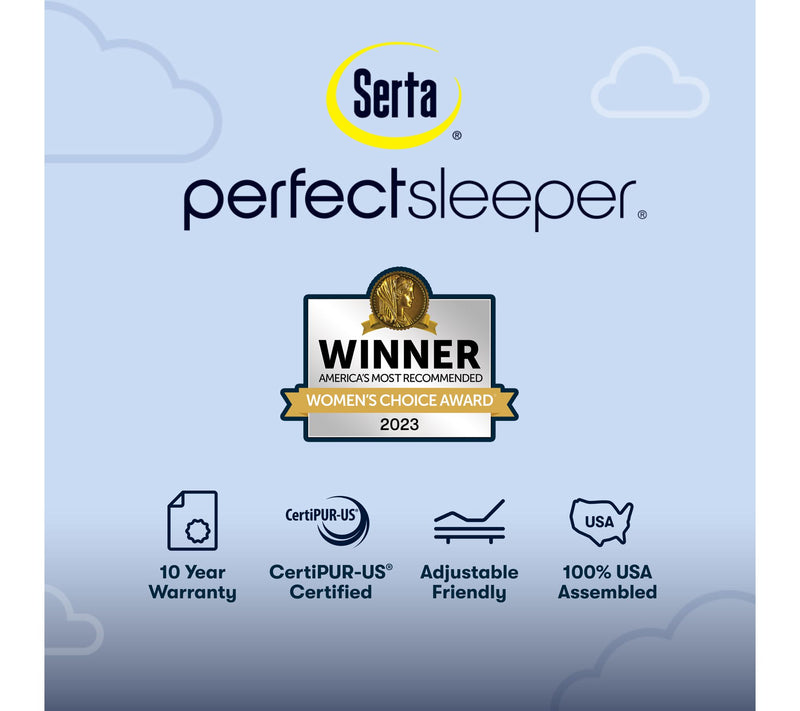 Serta Perfect Sleeper Dazzling Night 12" Hybd Med Mattress -KG — View 8